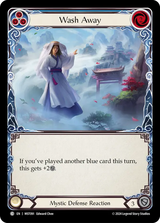 Wash Away (Blue) MST091, carta de Flesh and Blood de Part the Mistveil