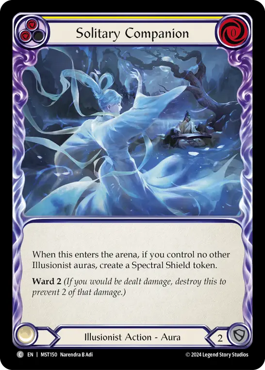 Solitary Companion (Yellow) MST150, carta de Flesh and Blood de Part the Mistveil
