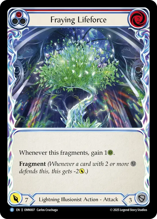 Fraying Lifeforce (Red) OMN007