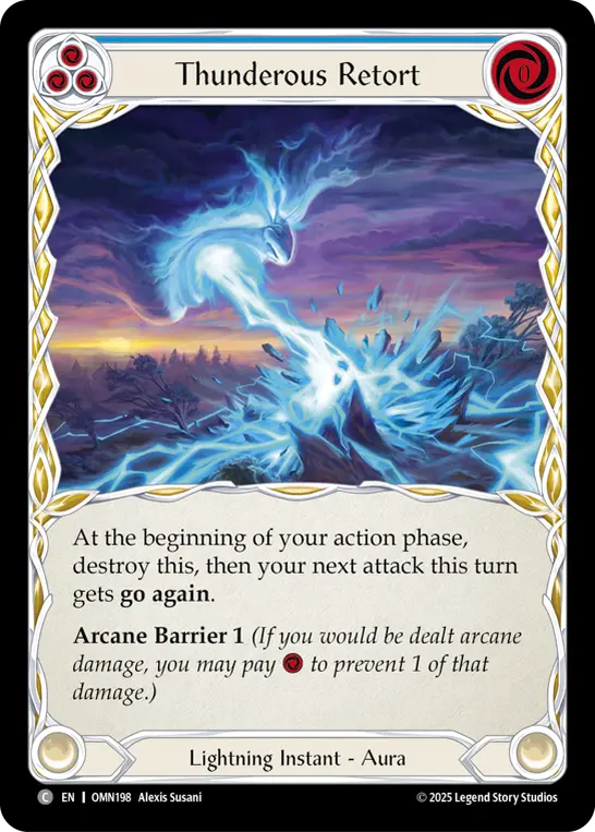 Thunderous Retort (Blue) OMN198