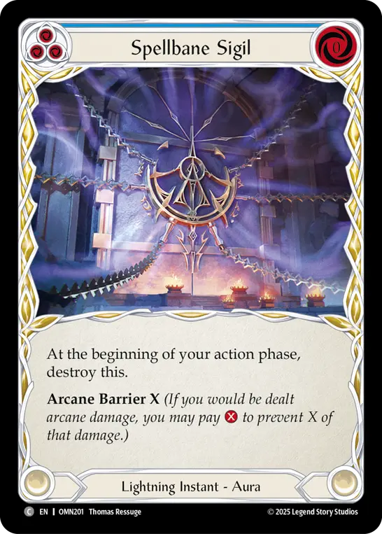 Spellbane Sigil (Blue) OMN201