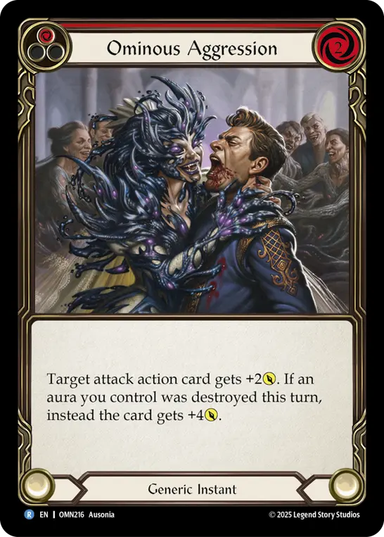 Ominous Aggression (Red) OMN216