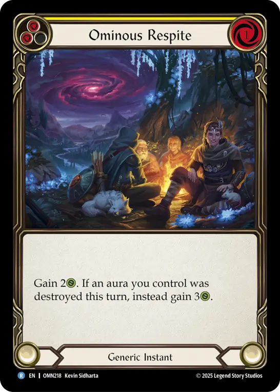 Ominous Respite (Yellow) OMN218