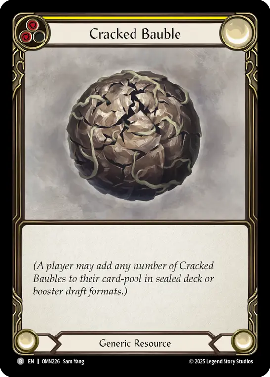 Cracked Bauble (Yellow) OMN226