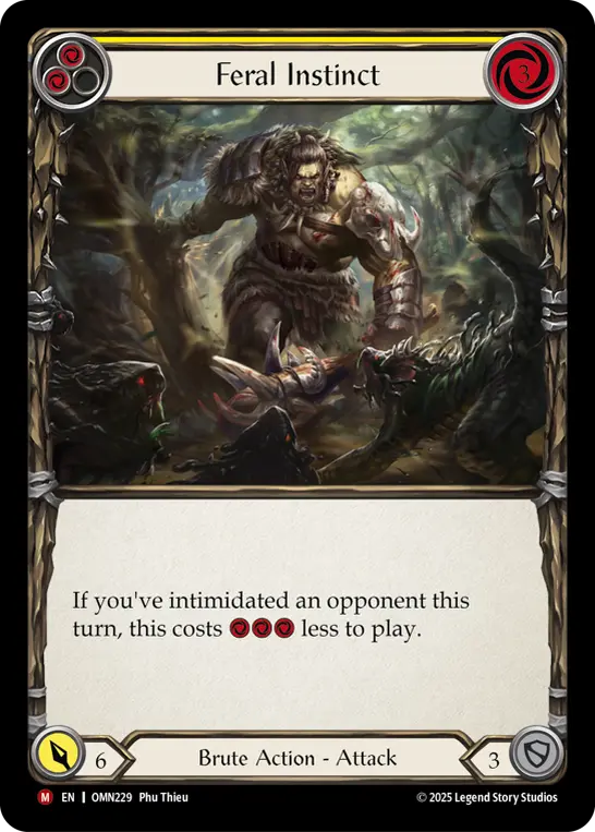 Feral Instinct (Yellow) OMN229