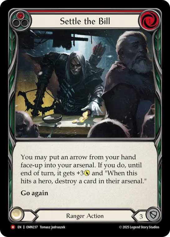 Settle the Bill (Red) OMN237