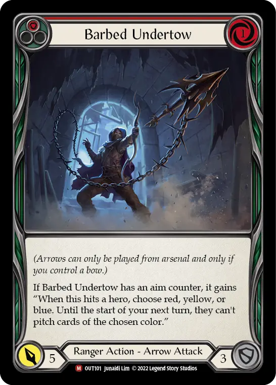 Barbed Undertow (Red) OUT101