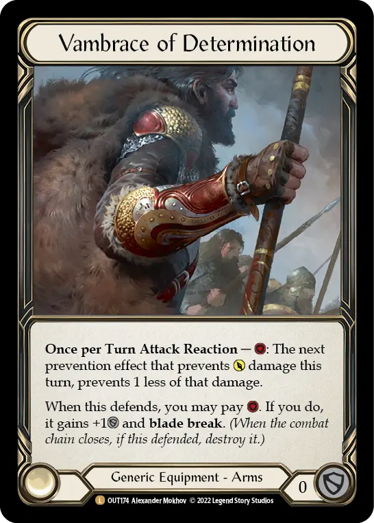 Vambrace of Determination OUT174