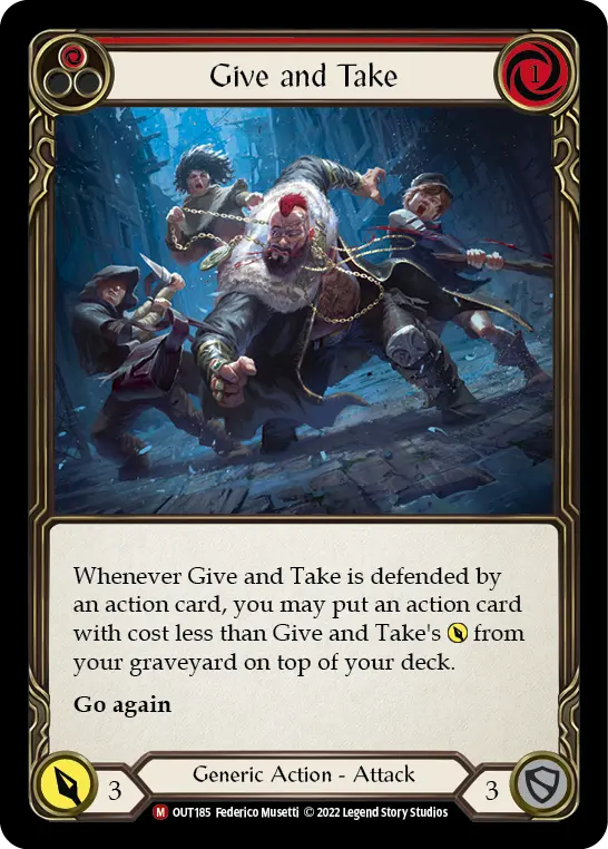 Give and Take (Red) OUT185