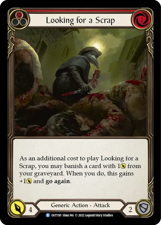 Looking for a Scrap (Red) OUT195