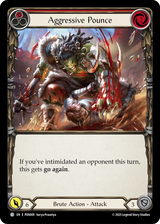 Aggressive Pounce (Red) PEN009