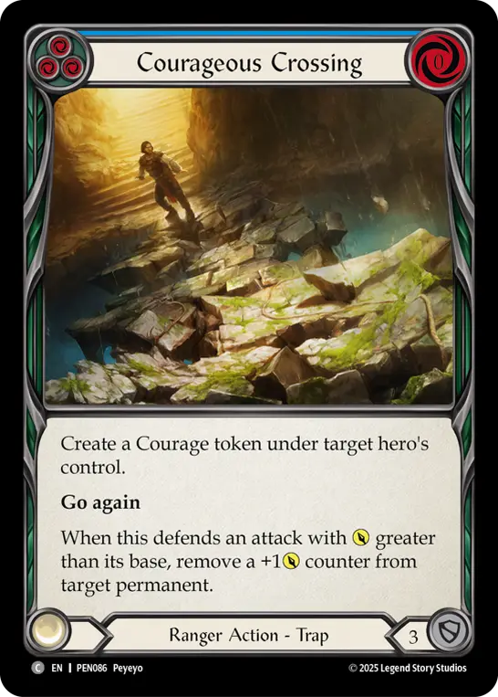 Courageous Crossing (Blue) PEN086