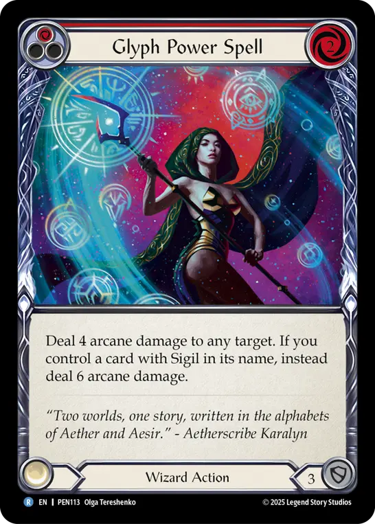 Glyph Power Spell (Red) PEN113