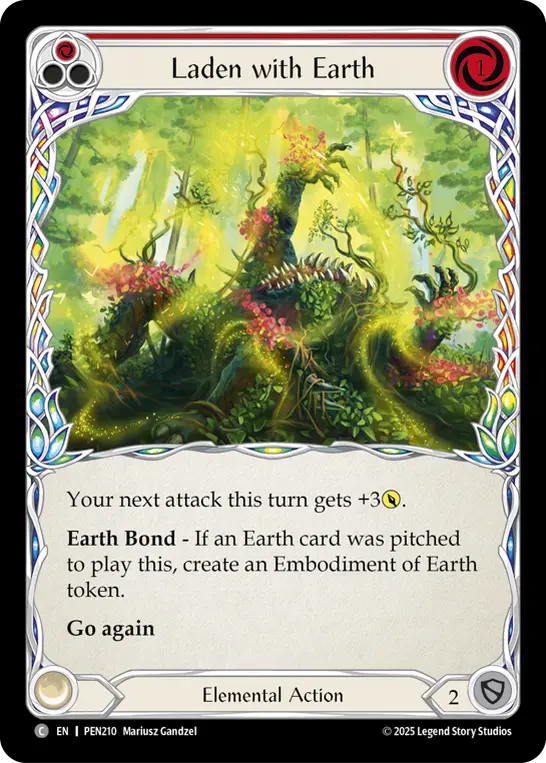 Laden with Earth (Red) PEN210
