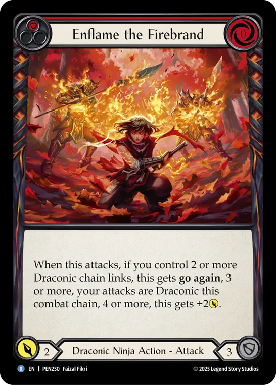 Enflame the Firebrand (Red) PEN250