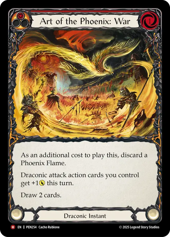 Art of the Phoenix: War (Red) PEN254