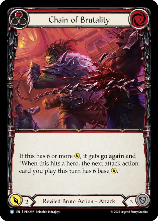 Chain of Brutality (Red) PEN297