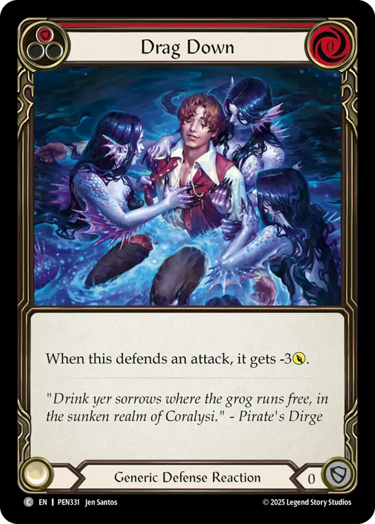 Drag Down (Red)