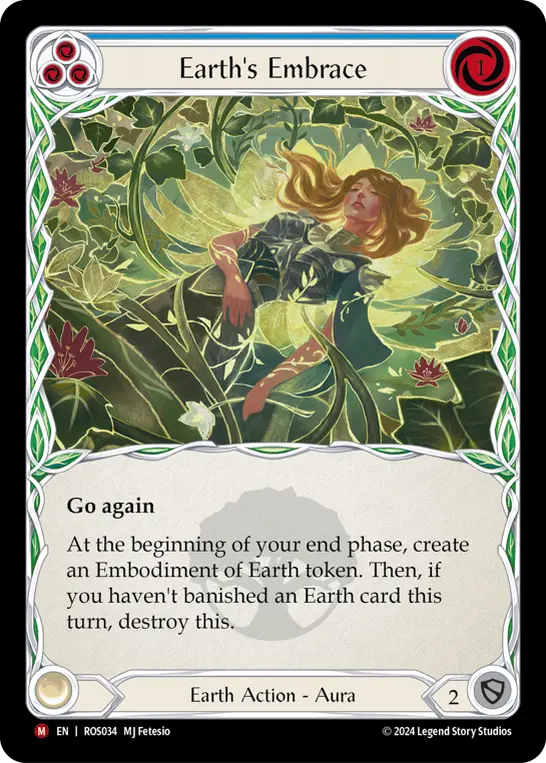 Earth's Embrace (Blue) ROS034, carta de Flesh and Blood de Rosetta