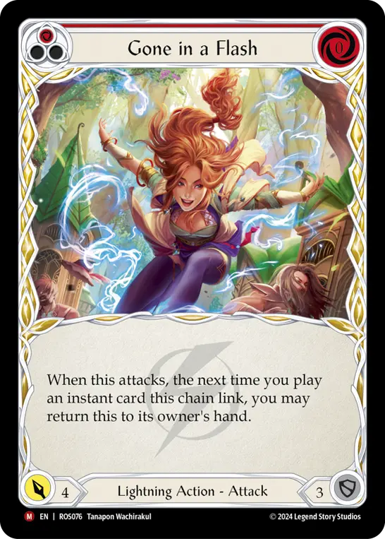 Gone in a Flash (Red) ROS076