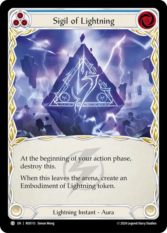 Sigil of Lightning (Blue)