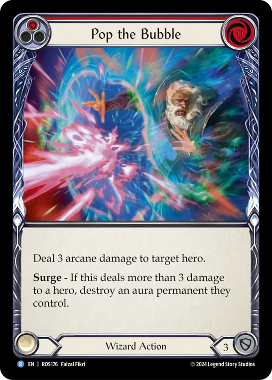 Pop the Bubble (Red) ROS176, carta de Flesh and Blood de Rosetta
