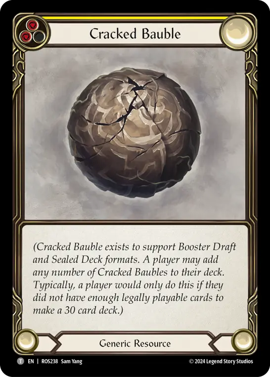 Cracked Bauble (Yellow) ROS238
