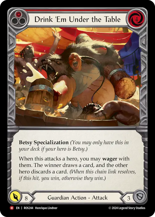 Drink 'Em Under the Table (Red) ROS244