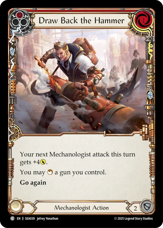 Draw Back the Hammer (Red) SEA039