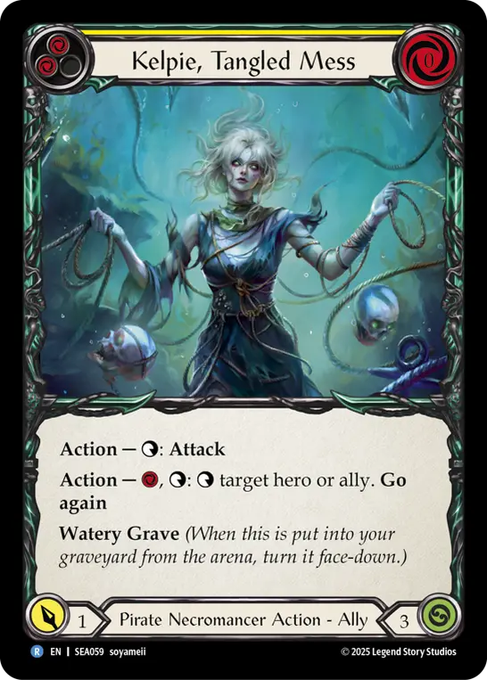 Kelpie, Tangled Mess (Yellow)
