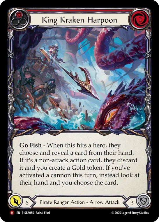 King Kraken Harpoon (Red) SEA085