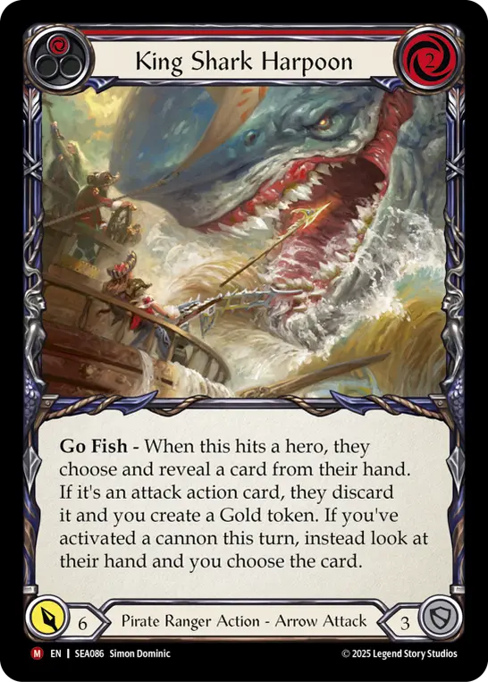 King Shark Harpoon (Red) SEA086