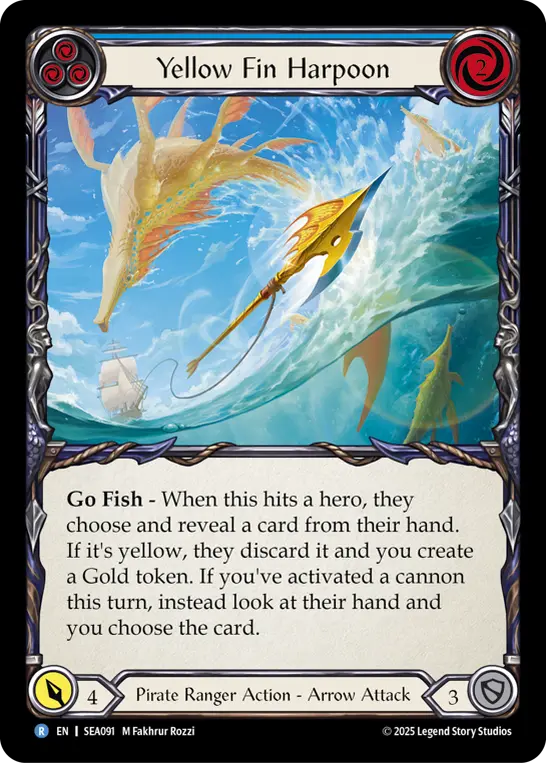 Yellow Fin Harpoon (Blue)