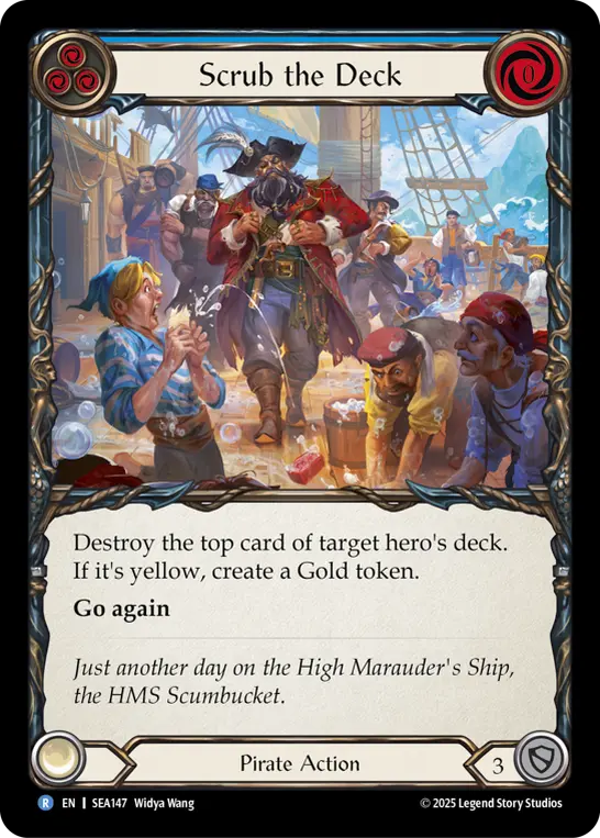 Scrub the Deck (Blue)