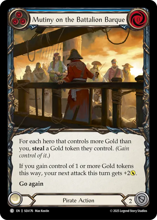 Mutiny on the Battalion Barque (Blue)