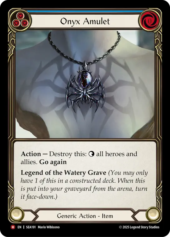 Onyx Amulet (Blue)