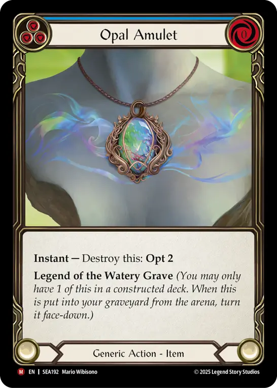 Opal Amulet (Blue)