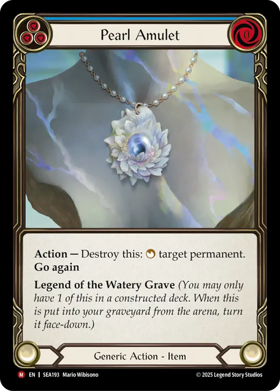 Pearl Amulet (Blue)