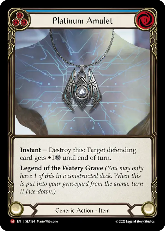 Platinum Amulet (Blue)