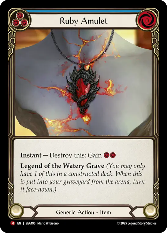 Ruby Amulet (Blue)