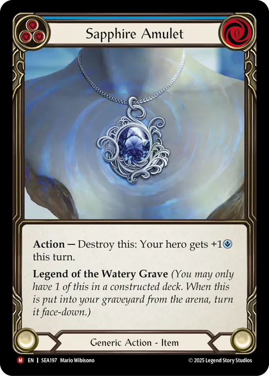 Sapphire Amulet (Blue)