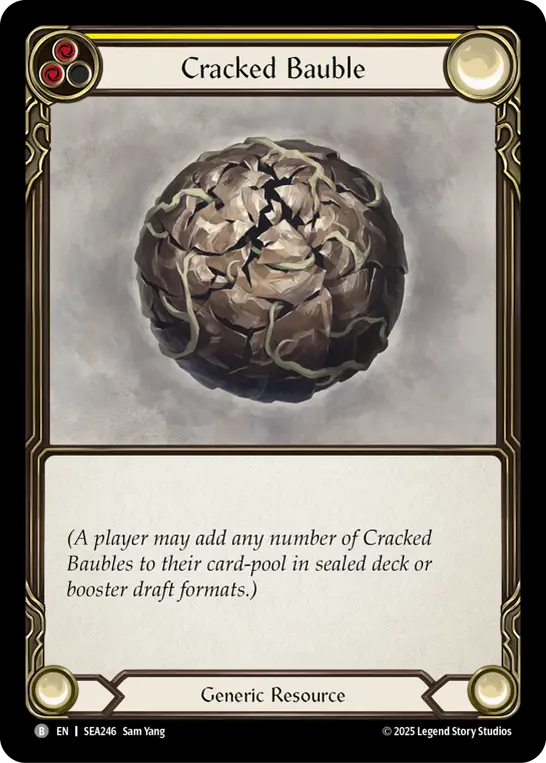 Cracked Bauble (Yellow) SEA246