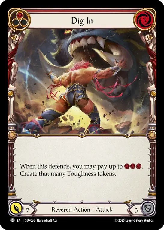 Dig In (Red) SUP036
