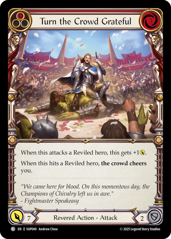 Turn the Crowd Grateful (Red) SUP049