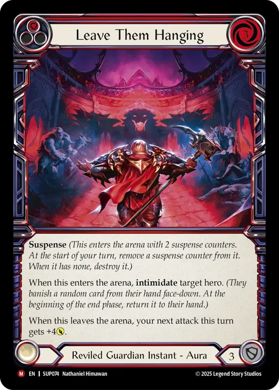 Leave Them Hanging (Red) SUP074