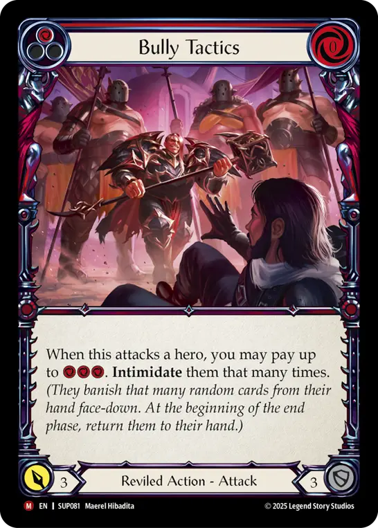 Bully Tactics (Red) SUP081