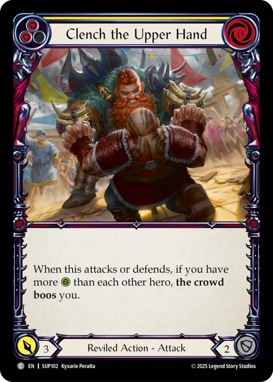 Clench the Upper Hand (Yellow)
