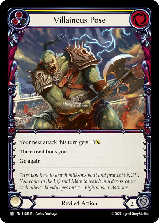 Villainous Pose (Yellow) SUP121
