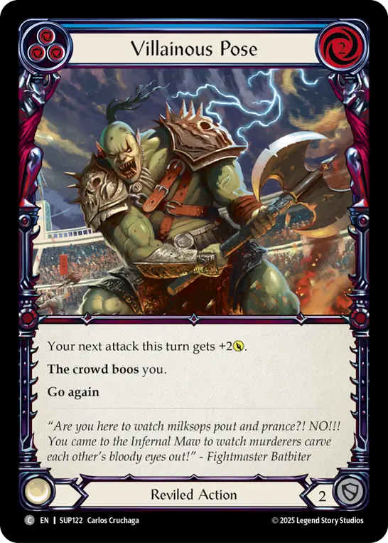 Villainous Pose (Blue) SUP122