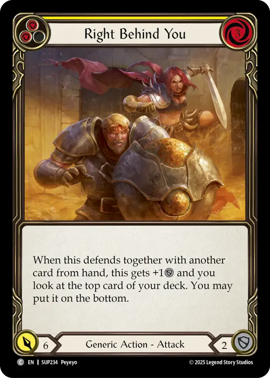 Right Behind You (Yellow)